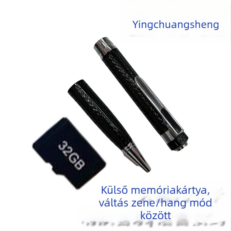 Hordozható hangrögzítő toll HD zajcsökkentéssel, IC-rekorder, MP3 lejátszó