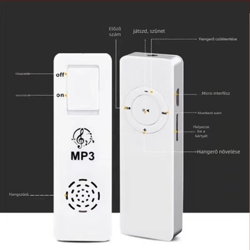 Hordozható Bluetooth MP3 hangszóró TF-kártya támogatással, USB 2.0, 3.5 mm bemenet