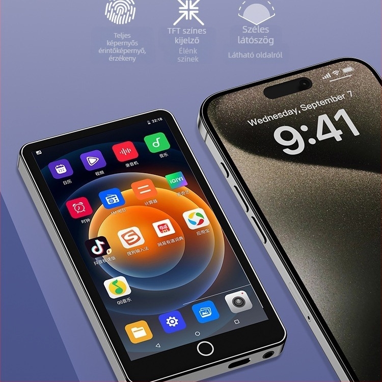 M500 Multimédia Lejátszó WiFi-vel, HD Kijelzővel, USB 2.0-val, Bluetooth és Kamera