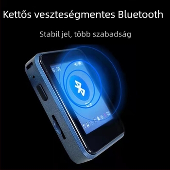 Bingjie X1 Bluetooth MP3 lejátszó TF-kártyával, támogatja az MP3/WMA/WAV/OGG audióformátumokat és AVI/WMV/FLV/AMV videókat, akár 60 órás lejátszás