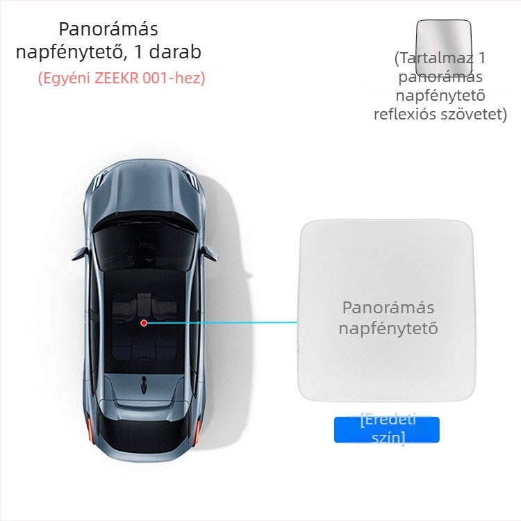 ZEEKR 001 napvédő ablakárnyékoló, háló anyag, kártya-beépítéses szerelés, hőszigetelő panel, belső ablak kiegészítő (háló; kártya-beépítéses szerelés; hőszigetelés; ablak)