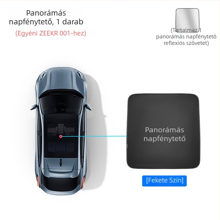 ZEEKR 001 napvédő ablakárnyékoló, háló anyag, kártya-beépítéses szerelés, hőszigetelő panel, belső ablak kiegészítő (háló; kártya-beépítéses szerelés; hőszigetelés; ablak)