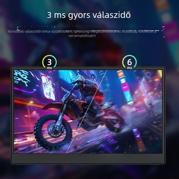 ZA11.6 hordozható monitor - IPS LCD, 1366x768, 16:9, USB és HDMI