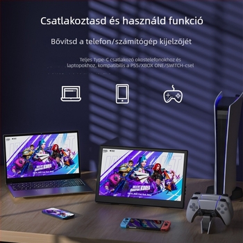 ZA11.6 hordozható monitor - IPS LCD, 1366x768, 16:9, USB és HDMI