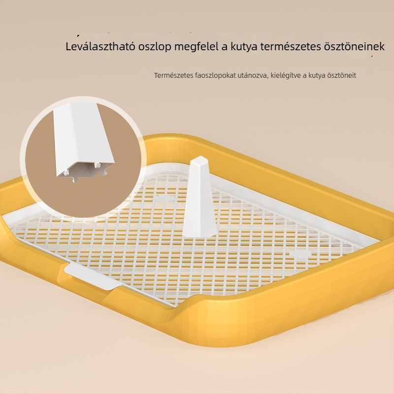 Yunce PP kutya WC – síktípusú, levehető oszlop, cseppmentes vizelet‑rács, könnyen tisztítható