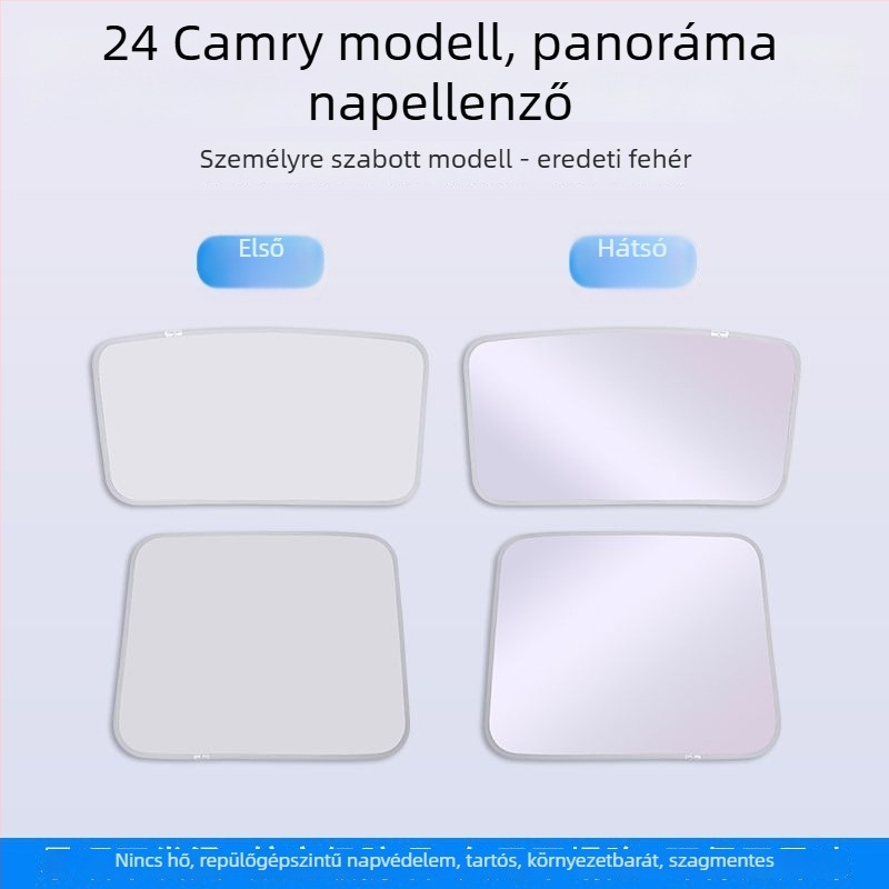 9. generációs Camry autóhoz – panoráma tetőárnyékoló, tetőfüggöny, hálós anyag