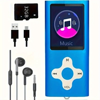 MP3/MP4 lejátszó D405 - TF-kártya, USB 2.0, MP3/WAV, FM rádió, felvétel