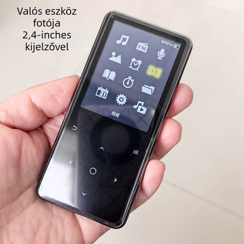 IQQ C6 2,4 hüvelykes TFT MP3/MP4 zenelejátszó érintéses vezérléssel, USB 2.0, TF-kártya, Bluetooth