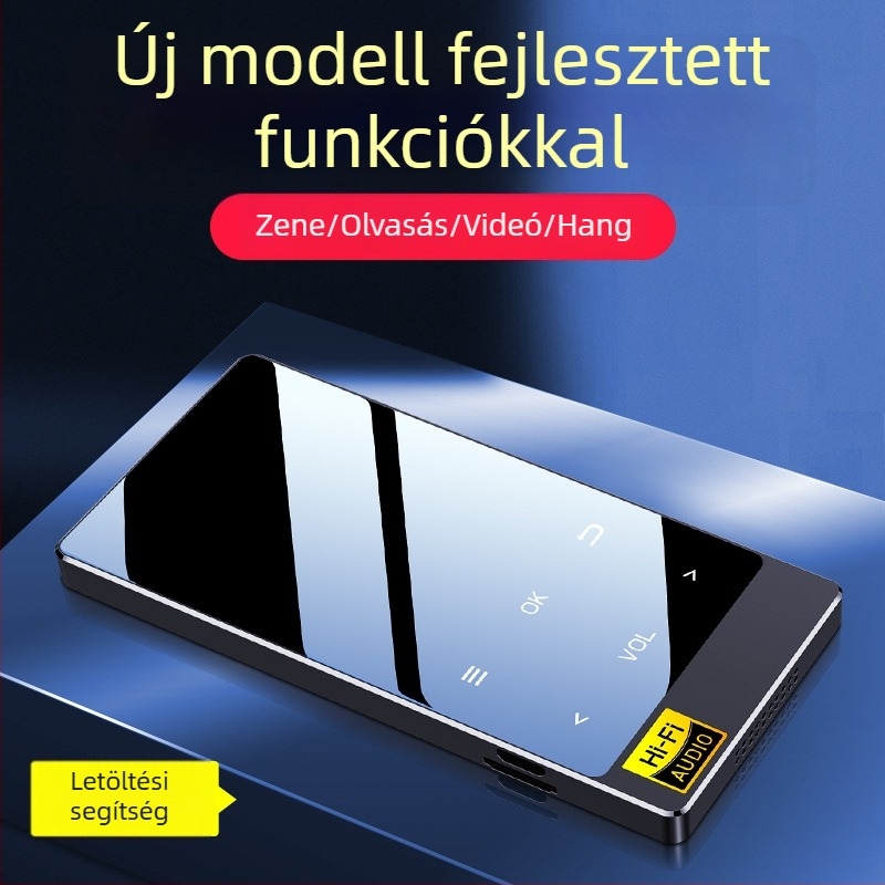 MP3-lejátszó Amoi x3, 320x240 felbontás, USB 2.0, érintőképernyő, TF-kártya támogatás, MP3/WMA/WAV/OGG/FLAC/AAC/APE