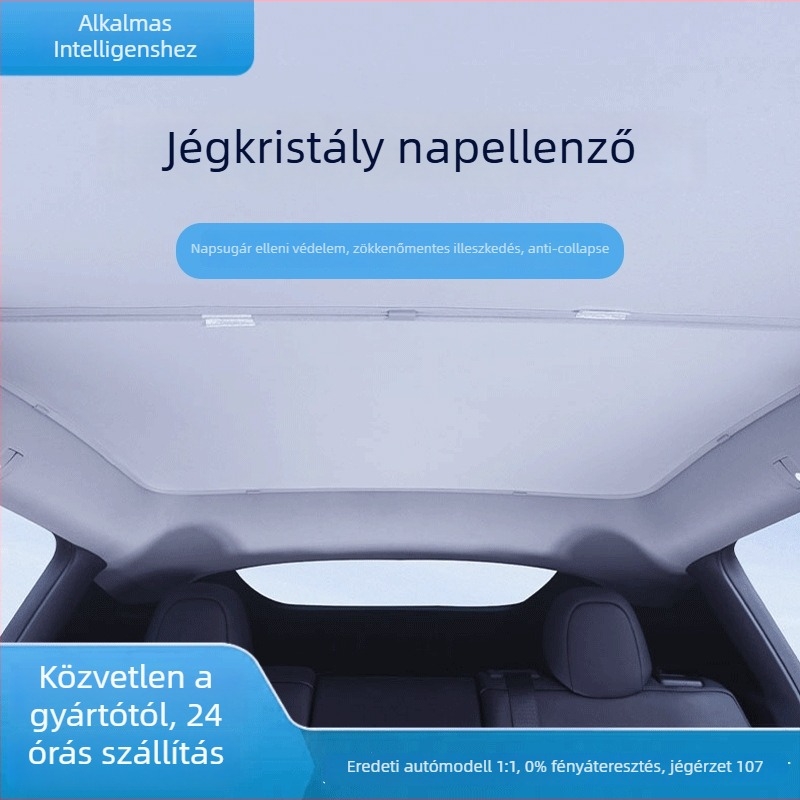 Packard tetőablak napvédő roló – háló anyag, Snap-in rögzítés, tetőre, általános használat