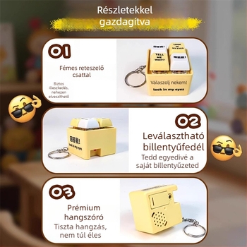 Kulcstartó – műanyag, rajzfilm stílus, IP státusz: nem engedélyezett