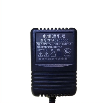 WorldCom STA1200500 elektromos orgona tápegység, 9V 500mA