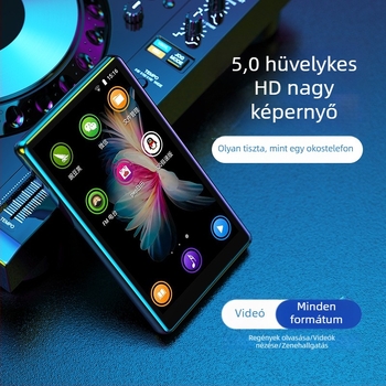 5 hüvelykes Android hordozható médialejátszó Wi‑Fi-vel, MP4/MP3, Bluetooth, e-könyv olvasás