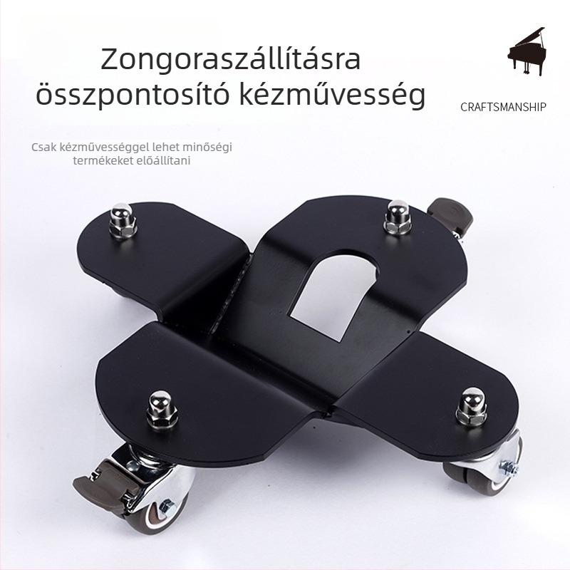 Nagy zongora szállító kocsi segékkerekekkel