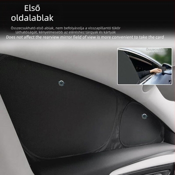 Tesla Model Y oldalsó ablakokhoz napvédő függöny, Oxford anyag, függő kivitel, magánélet- és napvédelmi funkciók