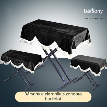 88-as billentyűs elektromos zongorához porvédő, flanel anyagú, modell Lsp-v02, márka Lsp, teljes és félfedős opciók