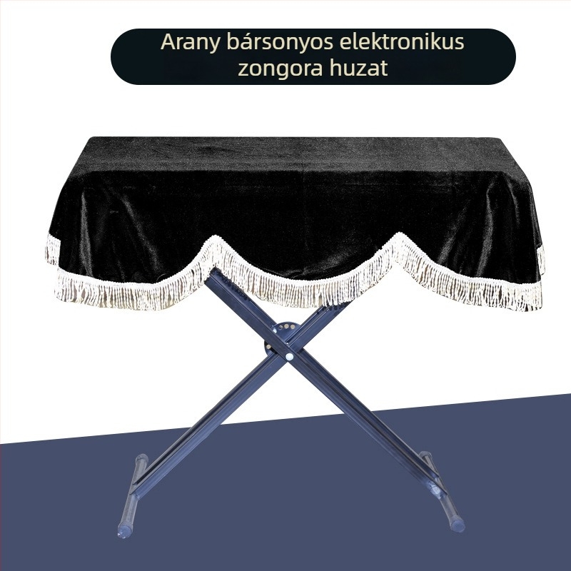 88-as billentyűs elektromos zongorához porvédő, flanel anyagú, modell Lsp-v02, márka Lsp, teljes és félfedős opciók