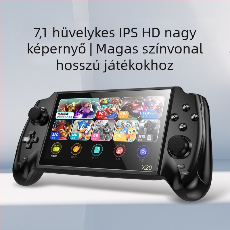 Xinyewang retro hordozható játékkonzol – PSP-stílus, 2 játékos aréna, GBA/NES/FC kompatibilis, USB interfész, MP4 lejátszó