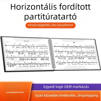 PTNOKA partitúra klipe, PP anyag, modell HGPJ40PHS, csomagolás műanyag zacskóban, zongora és más billentyűs hangszerekhez