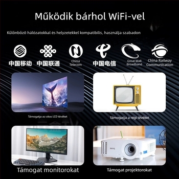 4K hálózati TV box 16GB tárhellyel, 128MB RAM, Wi‑Fi, AV/HDMI/USB interfészek, 3840x2160