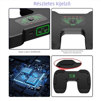 Automatikus partitúra oldalváltó – ABS anyag, By-p2 modell, Bluetooth, tabletával és okostelefonnal kompatibilis, professzionális elektronikus partitúra oldalváltás