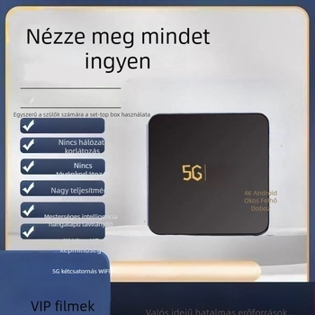 Android TV Box, 4K, nyolcmagos HiSilicon, 4GB flash memória, Android OS