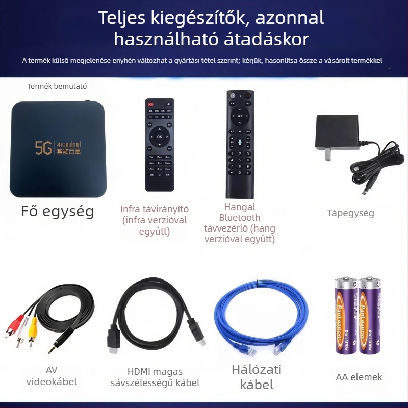 Androidos TV Box Hisense processzorral, 1GB RAM, 8GB tárhely, 4K kimenet