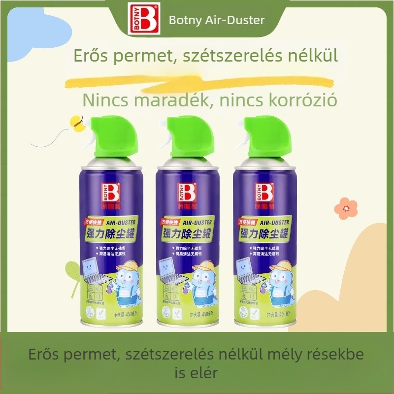 Magasnyomású sűrített levegő tartály számítógépek, billentyűzetek, mobiltelefonok és kamerák tisztítására