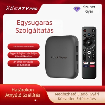 Android TV Box XS97ATV PRO, A53 processzor, 4GB RAM, 32GB tárhely, 6K kimenet, HDMI interfész