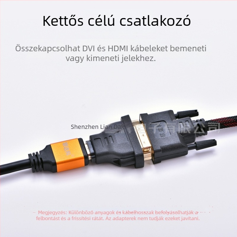 HDMI–ről DVI-re adapter | DVI interfész, adapterkártya, ezüstözött mag, adatátviteli sebesség 1, egyfejű csatlakozó