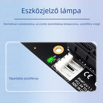 Asztali M.2–ról PCIe-re bővítő kártya – NGFF PCIe adapter, PCIe x4 foglalat