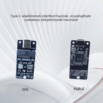 M.2 SSD adapterkártya 9220 chip, USB 3.0 interfész, 20 Gbps átviteli sebesség, modell 9220-U128