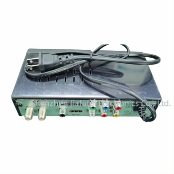 DVB-T2 ISDB-T set-top box, 1080p, 512MB RAM, ECOS OS, GX chipset, USB és Wi-Fi, AV kimenet