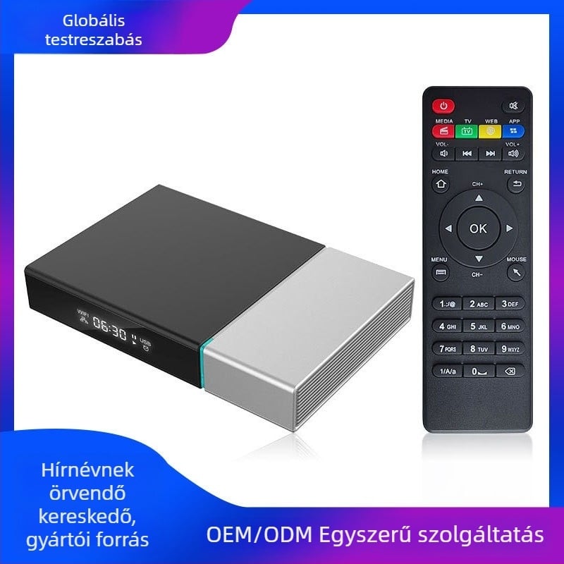 Hd50 hálózati set-top doboz RK3566 processzorral, 4K kimenet, Gigabit Ethernet, beépített SATA merevlemez, 16GB belső tárhely