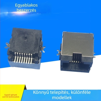 RJ45 hálózati csatlakozó beépített lemezzel, H=8.0 - adapter set-top boxhoz, panel és hálózati kábel