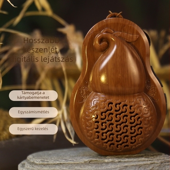 Új klasszikus tökforma audiolejátszó időseknek, otthoni meditációhoz, reggel és este órákhoz, kártyás lejátszás, HD hangzás