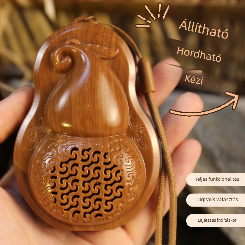 Új klasszikus tökforma audiolejátszó időseknek, otthoni meditációhoz, reggel és este órákhoz, kártyás lejátszás, HD hangzás