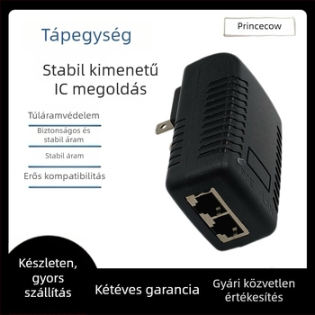 PoE hálózati tápegység adapter — többfeszültségű kimenet, 12V/15V/24V 1A és 48V 0,5A; set-top boxok, kapcsolók és megfigyelő kamerák számára