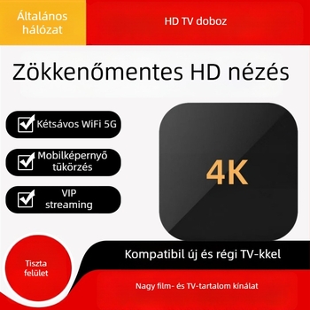 Android hálózati set-top box Q5: Hisense processzor, 1 GB RAM, 8 GB tárhely, HDMI 1080p, vezeték nélküli és Bluetooth