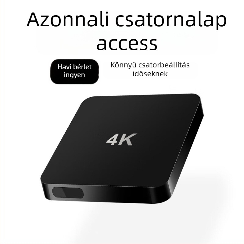 Android TV doboz 4K kimenettel, MV100 processzor, 1GB RAM, 8GB tárhely, HDMI, Wi-Fi és Bluetooth távirányító