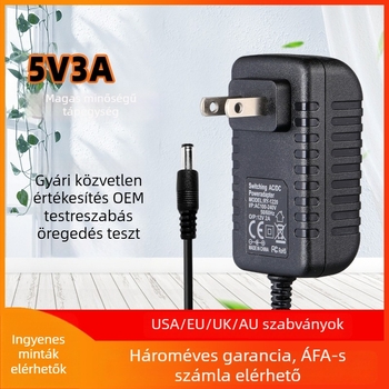 5V3A falba dugható tápegység hálózati TV-set-top boxhoz és LED-szalaghoz