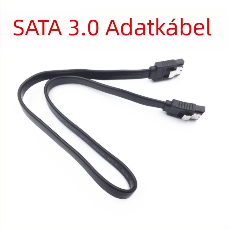 Patch cord SATA 3.0 szögletes adatkábel merevlemezhez, interfész Serial Port, hossz 0.4 m, Hongjixin