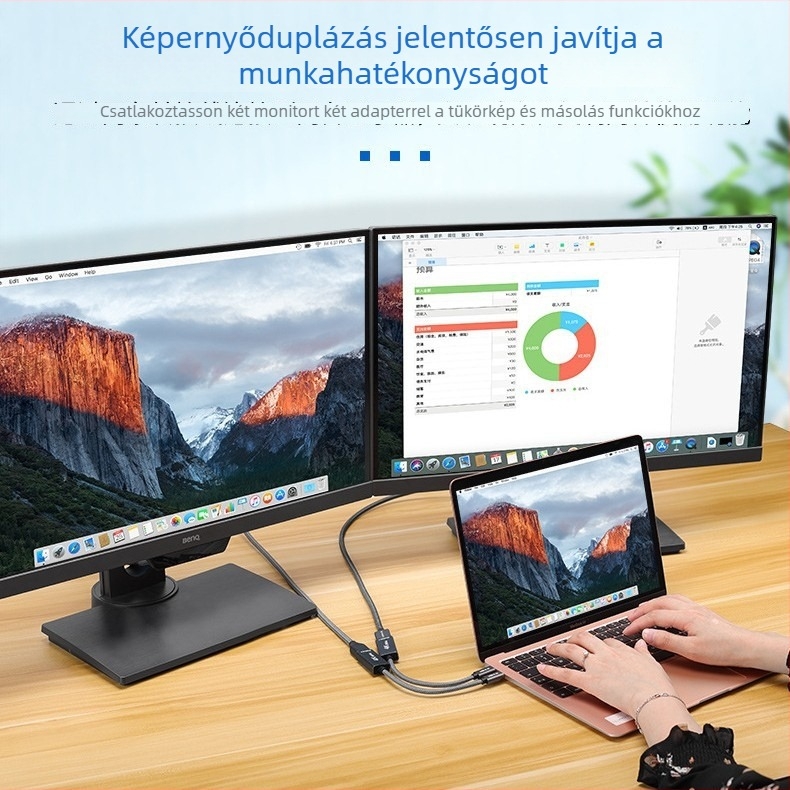 Type-C to HDMI női adapterkábel, 4K60Hz, PS176 chip, hossza 0,2 m