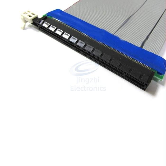 PCIe 16x hosszabbító kábel grafikus kártyához, rugalmas patch kábel, rézmag, 19 cm hosszú, adatátvitel 120