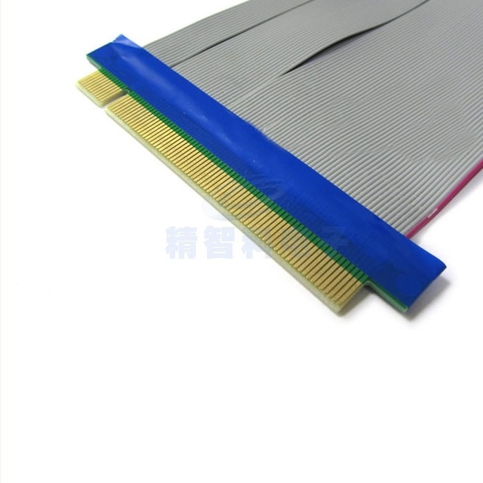 PCIe 16x hosszabbító kábel grafikus kártyához, rugalmas patch kábel, rézmag, 19 cm hosszú, adatátvitel 120