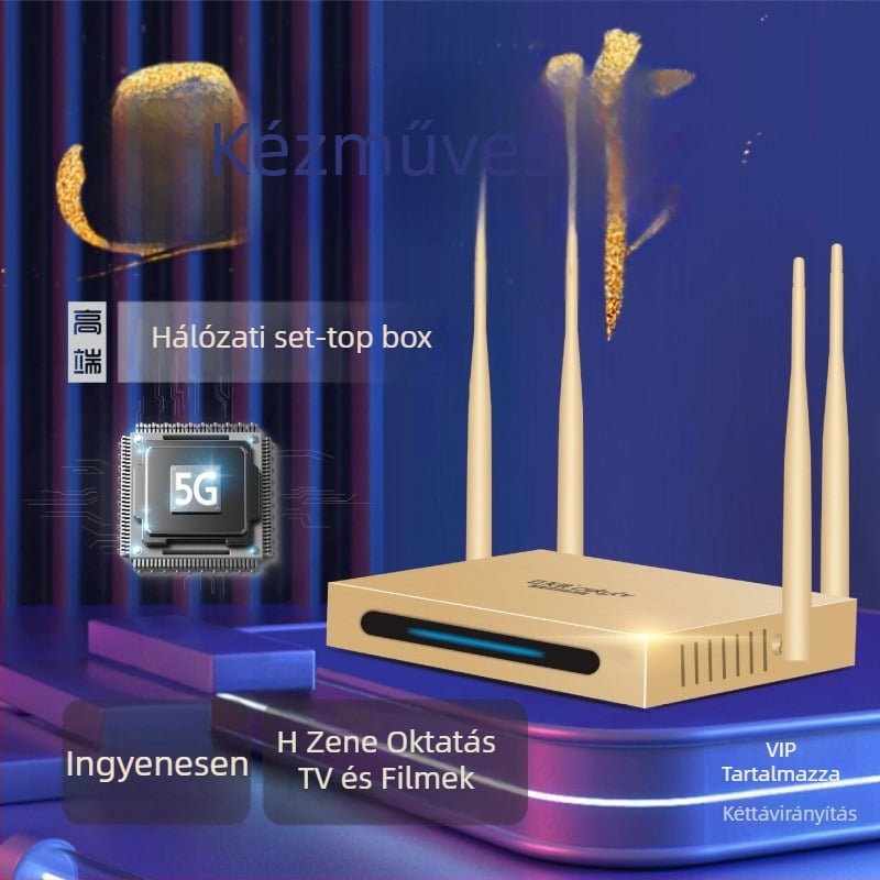 Android 4K okos TV-doboz, 128GB tárhely, 1GB RAM, Bluetooth, Wi-Fi 5G, hangvezérlés