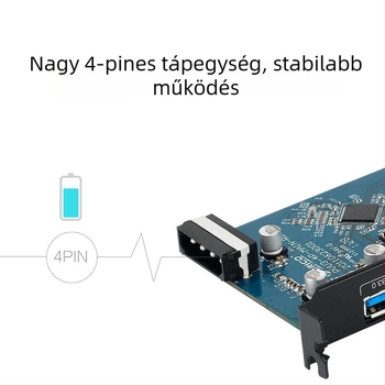 Orico PCI-E USB 3.0 bővítő kártya négy porttal, PVU3-4P, VLI805