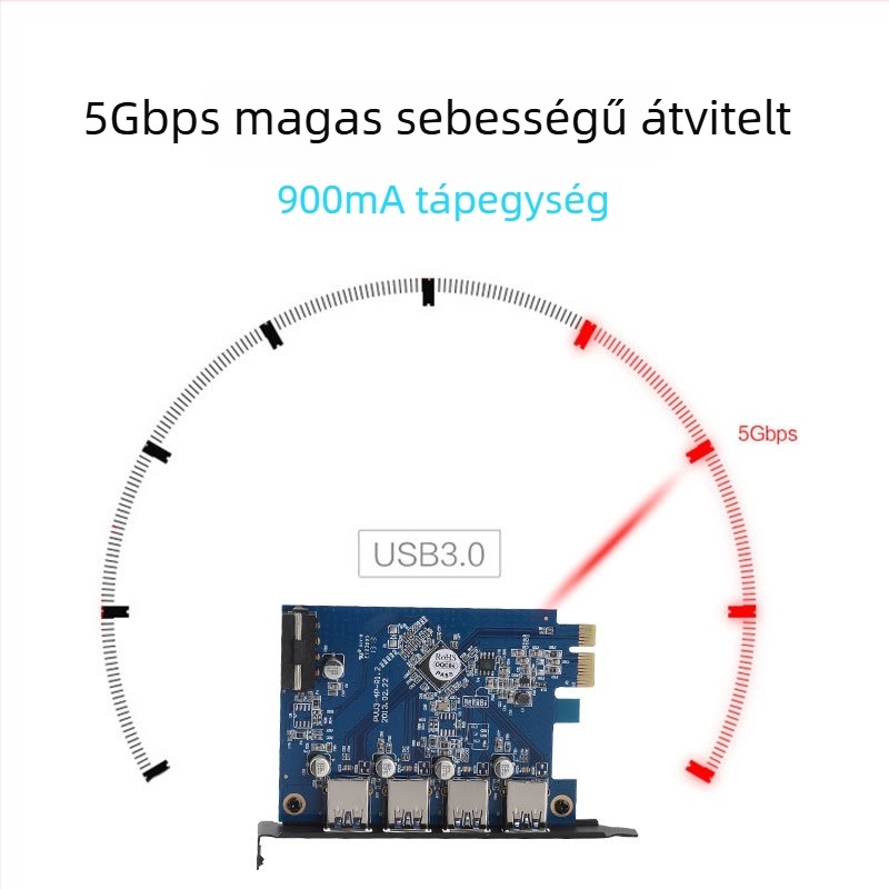 Orico PCI-E USB 3.0 bővítő kártya négy porttal, PVU3-4P, VLI805