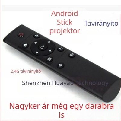 USB vezeték nélküli távirányító TV-boxhoz és projektorhoz | 2.4G USB interfész, 10 m hatótáv, 360° vezérlés, Android/iOS/Windows kompatibilis