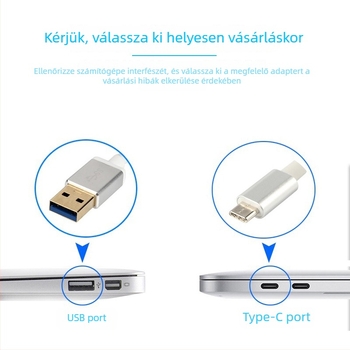 Type-C–RJ45 Ethernet adapter, 100 Mbps, importált chip, MD1, hossz 0.15 m